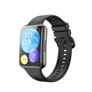 Силиконовый ремешок для Huawei Watch Fit 2 (черный) Силиконовый ремешок для Huawei Watch Fit 2 (черный)