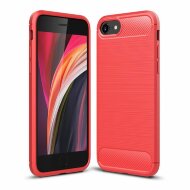 Чехол-накладка Carbon Fibre для iPhone 8 / iPhone 7 / iPhone SE (2020) / iPhone SE (2022) (красный) Чехол-накладка Carbon Fibre для iPhone 8 / iPhone 7 / iPhone SE (2020) / iPhone SE (2022) (красный)