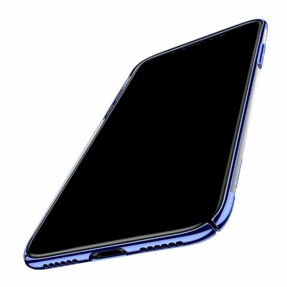 Чехол-накладка Baseus Glitter для iPhone X (голубой)