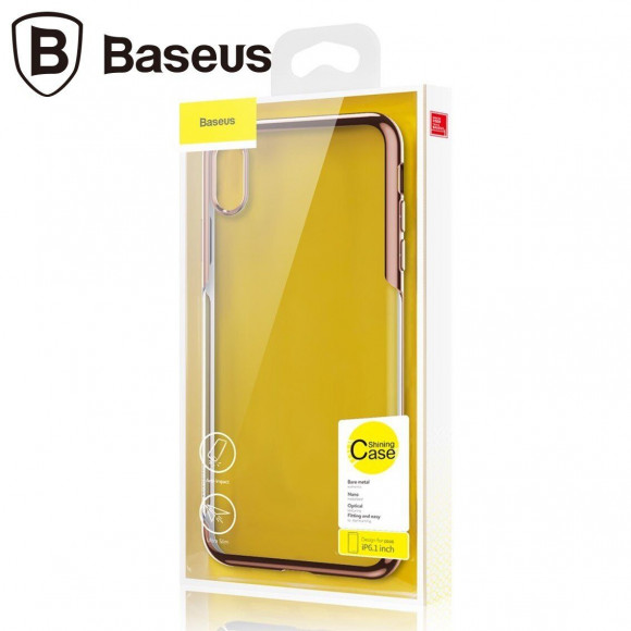 Чехол Baseus Shining Series для iPhone XR (золотой) Чехол Baseus Shining Series для iPhone XR (золотой)