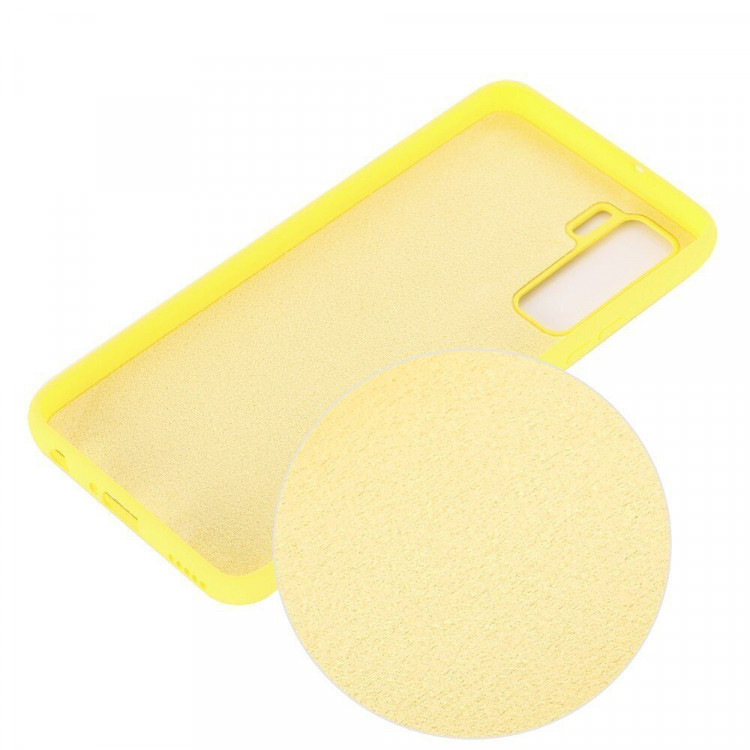 Силиконовый чехол Mobile Shell для Honor 30S (CDY-NX9A) (желтый)