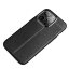 Чехол-накладка Litchi Grain для iPhone 13 Pro (черный)