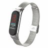Сетчатый браслет с застежкой для Xiaomi Mi Band 4 (серебряный)