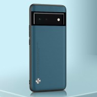 Чехол из искусственной кожи для Google Pixel 6 (серо-синий)
