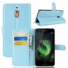 Чехол с визитницей для Nokia 2.1 (голубой)