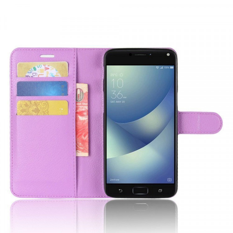 Чехол с визитницей для Asus Zenfone 4V V520KL (фиолетовый)