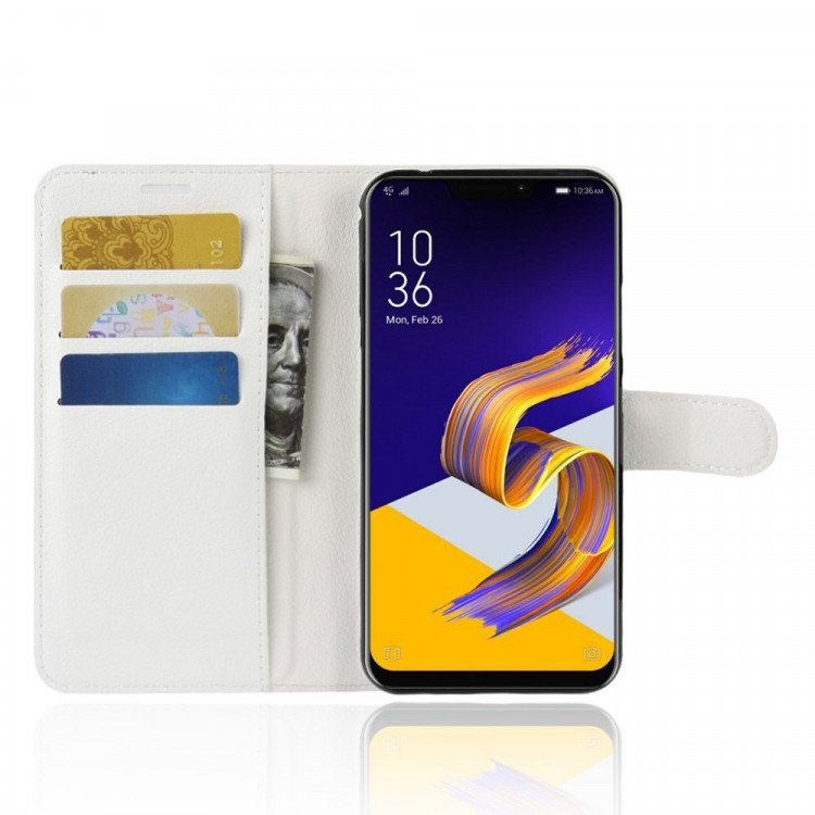 Чехол с визитницей для Asus ZenFone 5 ZE620KL / 5z ZS620KL (белый)
