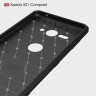Чехол-накладка Carbon Fibre для Sony Xperia XZ2 Compact (черный)