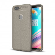 Чехол-накладка Litchi Grain для OnePlus 5T (серый) Чехол-накладка Litchi Grain для OnePlus 5T (серый)