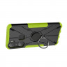 Чехол Armor Shockproof Ring Holder для Infinix Hot 12 Pro (черный + зеленый)