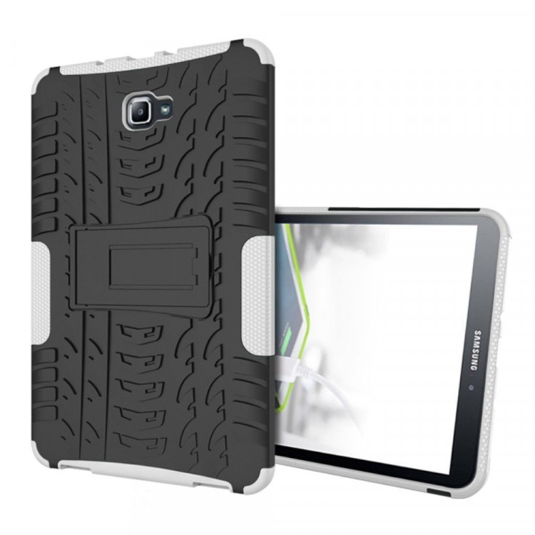 Чехол Hybrid Armor для Samsung Galaxy Tab A (6) 10.1 SM-T585 / SM-T580 (черный + белый)