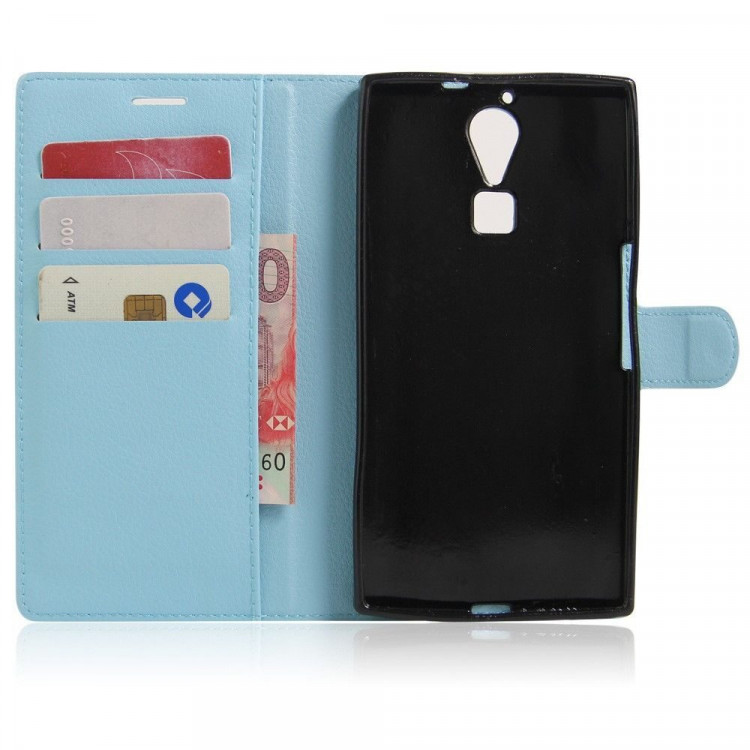 Чехол с визитницей для DOOGEE F5 / F5 Pro (голубой)