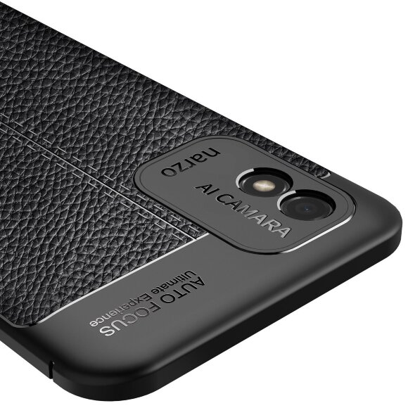 Чехол-накладка Litchi Grain для Realme Narzo 50i (темно-синий) Чехол-накладка Litchi Grain для Realme Narzo 50i (темно-синий)