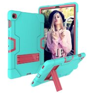 Гибридный TPU чехол для Samsung Galaxy Tab S5e SM-T720 / SM-T725 (голубой + розовый)