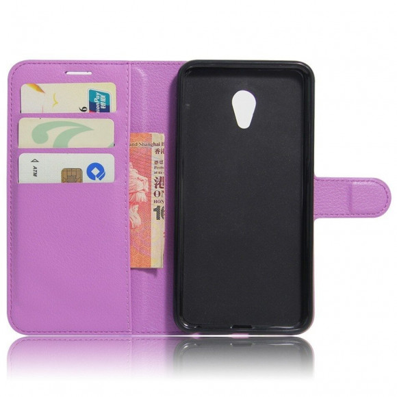 Чехол с визитницей для Meizu MX5 (фиолетовый) Чехол с визитницей для Meizu MX5 (фиолетовый)