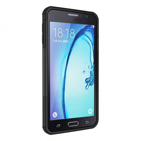Чехол Hybrid Armor для Samsung Galaxy J7 Prime SM-G610F/DS (черный) (On7 2016 SM-G6100)