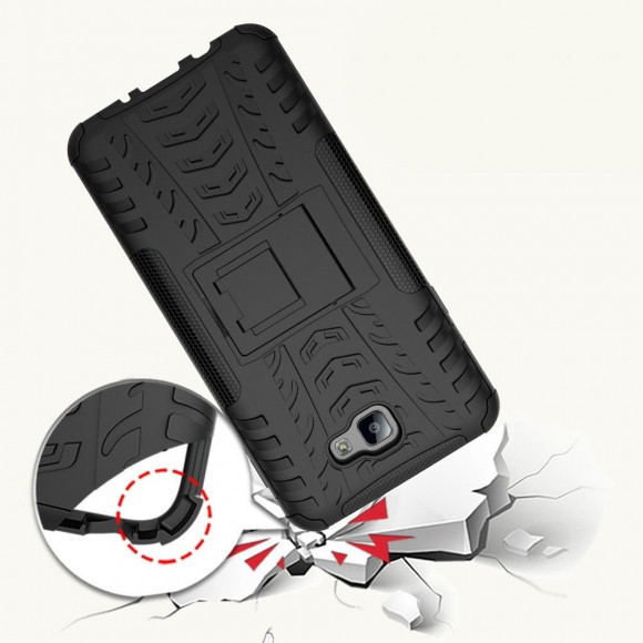 Чехол Hybrid Armor для Samsung Galaxy J7 Prime SM-G610F/DS (черный) (On7 2016 SM-G6100)