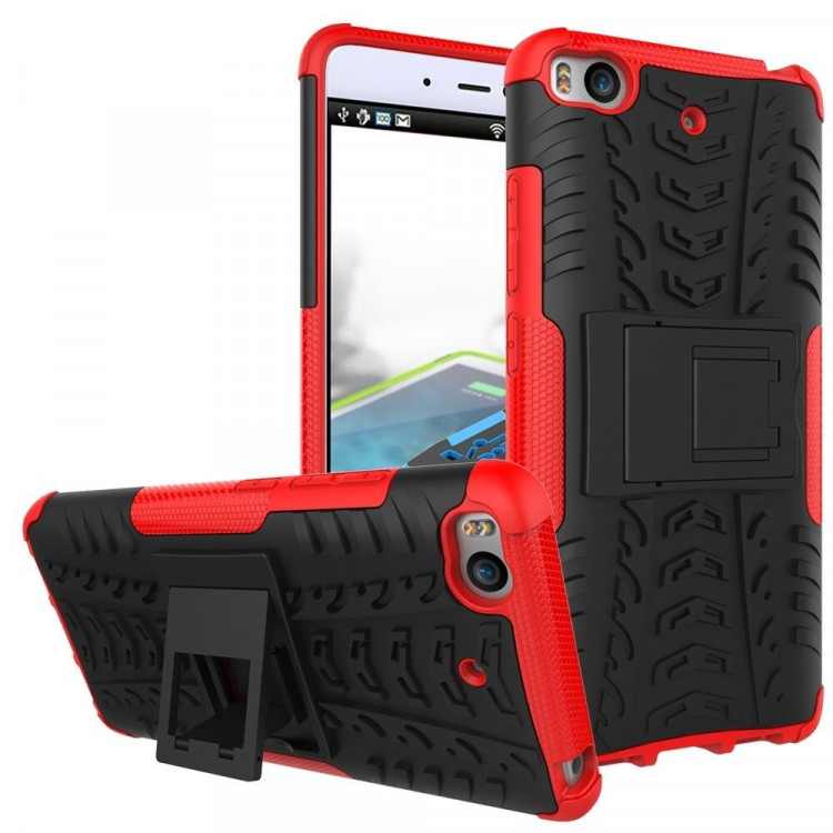 Чехол Hybrid Armor для Xiaomi Mi5S (черный + красный)