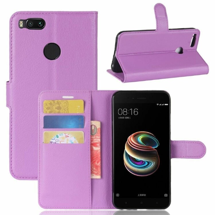 Чехол с визитницей для Xiaomi Mi 5X / Mi A1 (фиолетовый)