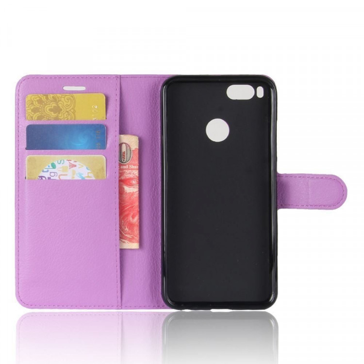 Чехол с визитницей для Xiaomi Mi 5X / Mi A1 (фиолетовый)
