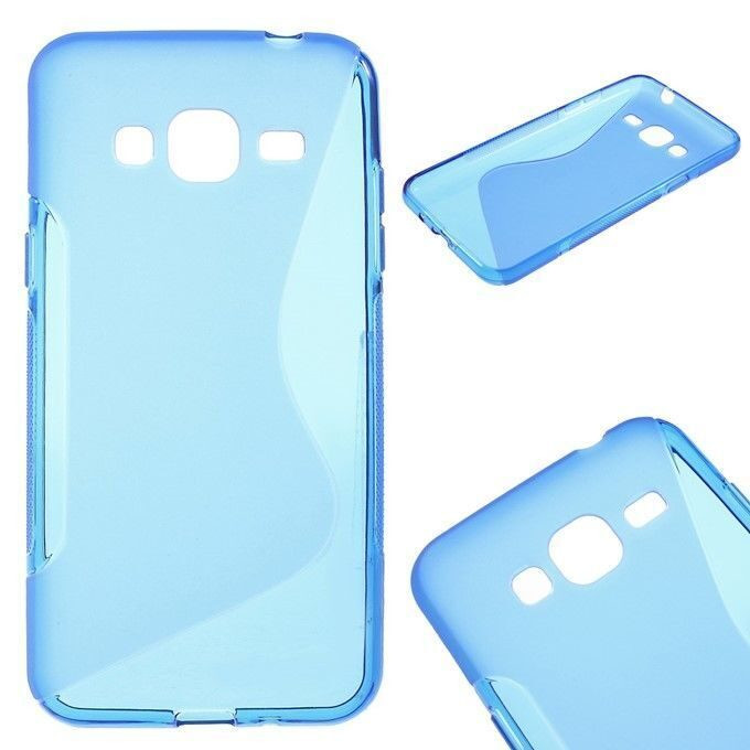 Нескользящий чехол для Samsung Galaxy J3 (2016) SM-J320F/DS (голубой)