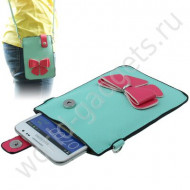 Чехол-сумка для Samsung Galaxy Note / Note 2 (голубой) Чехол-сумка для Samsung Galaxy Note / Note 2 (голубой)