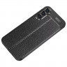 Чехол-накладка Litchi Grain для Samsung Galaxy A34 (черный)