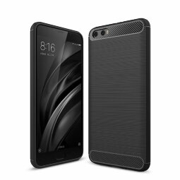 Чехол-накладка Carbon Fibre для Xiaomi Mi6 Plus (черный)