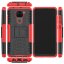Чехол Hybrid Armor для Xiaomi Redmi Note 9 (черный + красный)