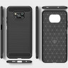 Чехол-накладка Carbon Fibre для Xiaomi Poco X3 NFC / Poco X3 / Poco X3 Pro (черный)