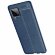 Чехол-накладка Litchi Grain для Samsung Galaxy A42 (темно-синий)