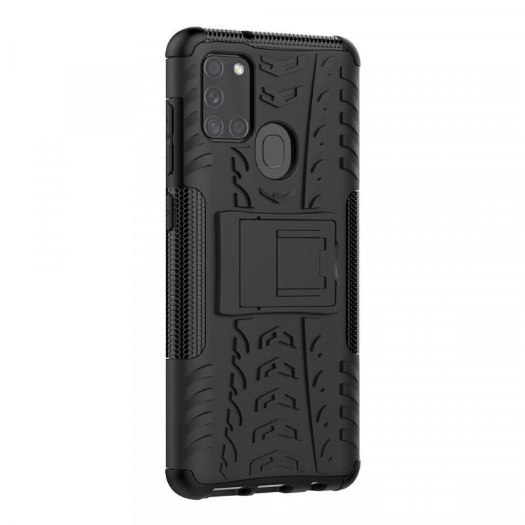 Чехол Hybrid Armor для Samsung Galaxy A21s (черный)