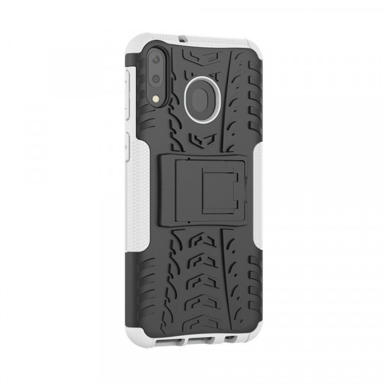 Чехол Hybrid Armor для Samsung Galaxy M20 (черный + белый)
