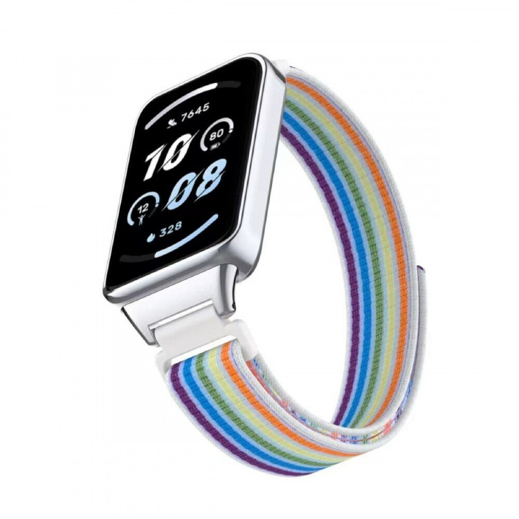 Ремешок с нейлоновой петлей для Honor Band 9 (разноцветный)