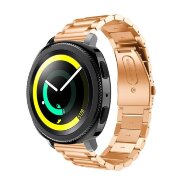 Стальной браслет Solid Stainless для Samsung Gear Sport / Gear S2 Classic / Galaxy Watch 42мм / Watch Active / Watch 3 (41мм) / Watch4 (розовое золото) Стальной браслет Solid Stainless для Samsung Gear Sport / Gear S2 Classic / Galaxy Watch 42мм / Watch Active / Watch 3 (41мм) / Watch4 (розовое золото)