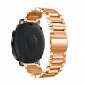 Стальной браслет Solid Stainless для Samsung Gear Sport / Gear S2 Classic / Galaxy Watch 42мм / Watch Active / Watch 3 (41мм) / Watch4 (розовое золото)