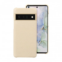 Кожаный чехол Cowhide для Google Pixel 7 Pro (бежевый)