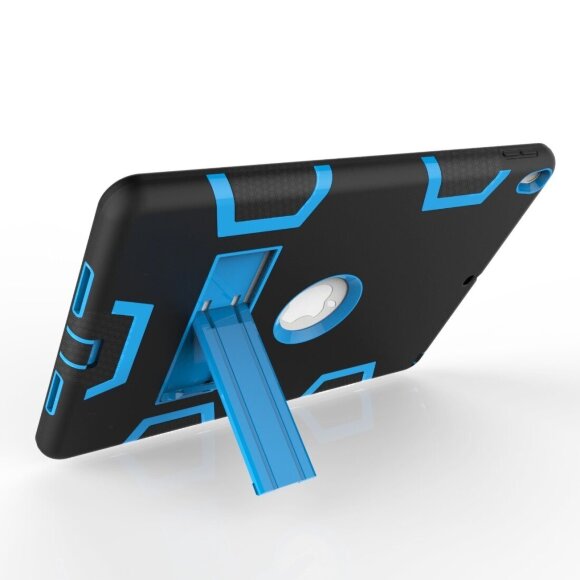 Гибридный TPU чехол для Apple iPad Pro 10.5 / iPad Air (2019) (черный + голубой) Гибридный TPU чехол для Apple iPad Pro 10.5 / iPad Air (2019) (черный + голубой)