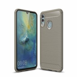 Чехол-накладка Carbon Fibre для Huawei Honor 10 Lite / P Smart (2019) (серый)