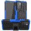 Чехол Hybrid Armor для Xiaomi Redmi 10 / Redmi 10 2022 (черный + голубой)