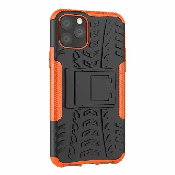 Чехол Hybrid Armor для iPhone 11 Pro (черный + оранжевый) Чехол Hybrid Armor для iPhone 11 Pro (черный + оранжевый)