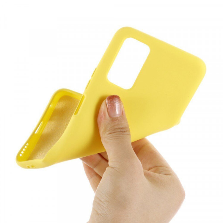 Силиконовый чехол Mobile Shell для Huawei P smart 2021 (желтый)