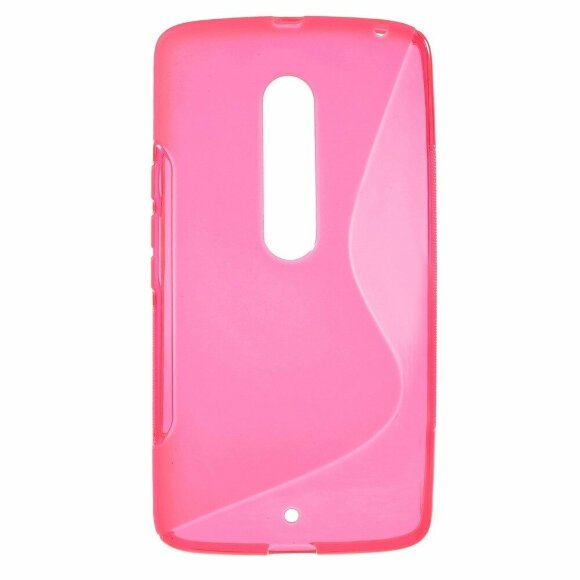 Нескользящий чехол для Motorola Moto X Style (малиновый)