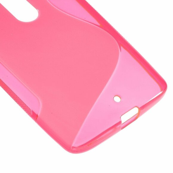 Нескользящий чехол для Motorola Moto X Style (малиновый)