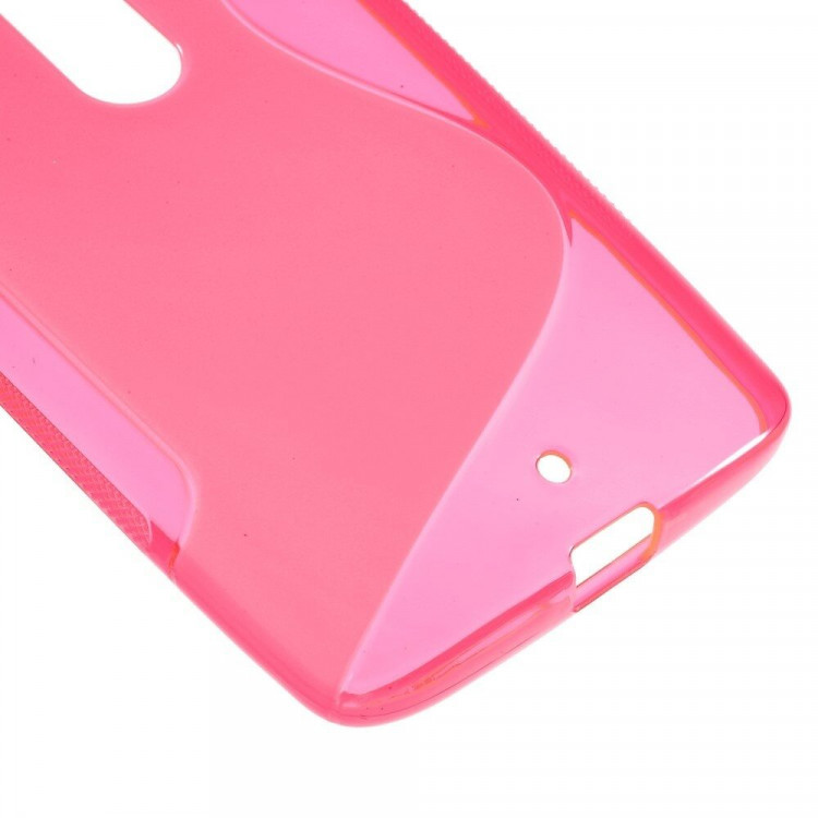 Нескользящий чехол для Motorola Moto X Style (малиновый)