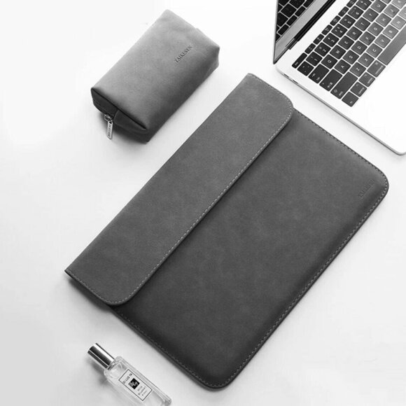 Чехол с магнитной крышкой TAIKESEN для ноутбука и Macbook 13,3 дюйма (темно-серый)