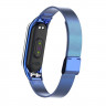 Сетчатый браслет с застежкой для Xiaomi Mi Band 4 (голубой)