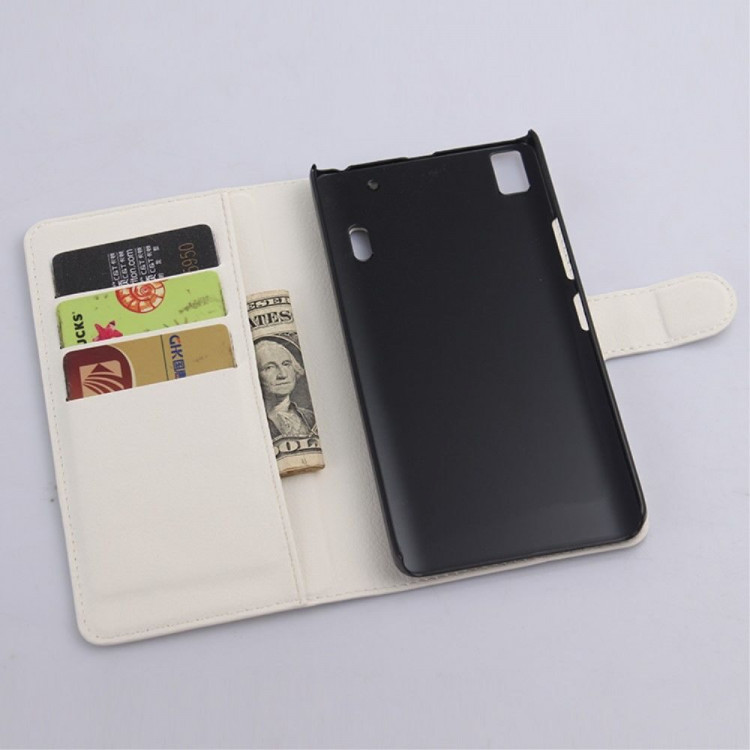Чехол с визитницей для Lenovo A7000 / K3 Note (белый)