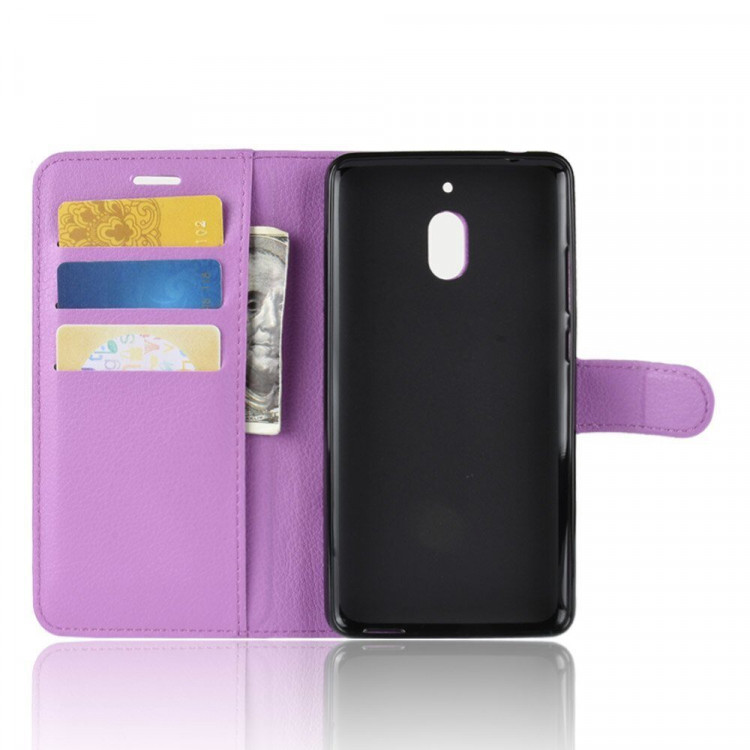 Чехол с визитницей для Nokia 2.1 (фиолетовый)