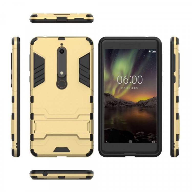 Чехол Duty Armor для Nokia 6 (2018) / Nokia 6.1 (золотой)